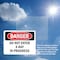 Signmission Do Not Enter X-Ray In Progress Danger Sign, Plastic, 10in W x 7in L, 2PK OS-2PACK-DS-P-710-L-2143 - alternate 3